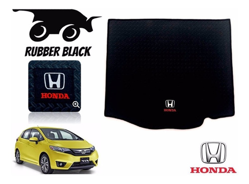 Tapete Cajuela Maletero Honda Fit 2015 Marca Rubber Black