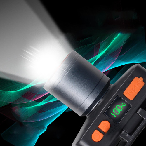 Linterna Frontal Led Impermeable Con Enfoque Ajustable Para