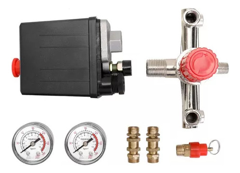 Kit Automático Con Manómetro Y Válvula De Seguridad