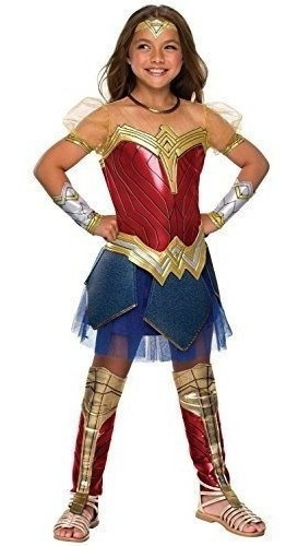 Disfraz De Justice League Child.s Wonder Woman Para Mujer, M