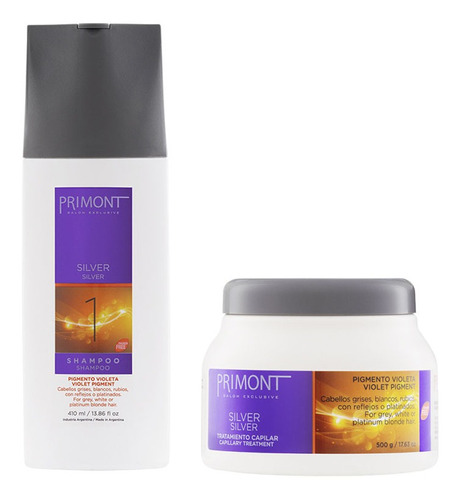 Kit Primont Matizador Chico Shampoo + Tratamiento