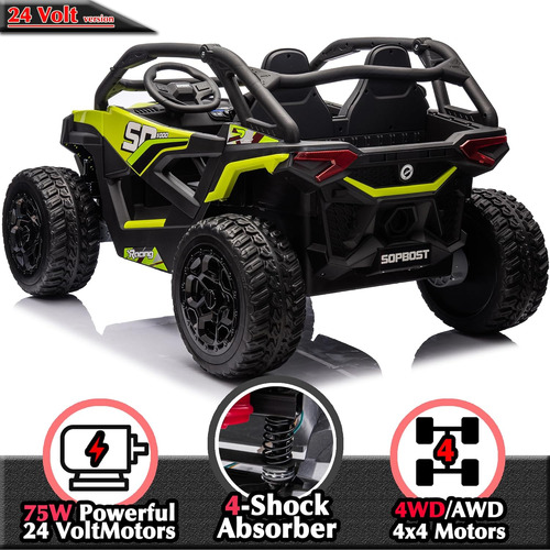 Sopbost Utv Xl De 24 V 10 Ah Para Niños Con Control Remoto,