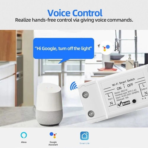 Switch Interruptor Inteligente Wifi 16a Alexa Y Google Home