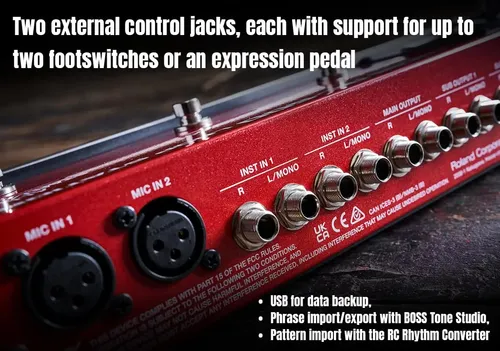 Guitar Loop Station Boss Rc-600 Com Pacote De Acessórios