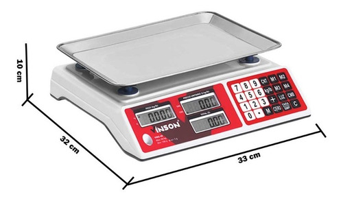 Báscula Electrónica Vinson Vins-40 De 40 Kg Envío Gratis