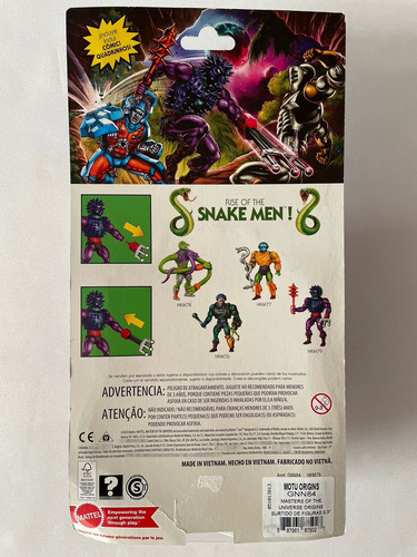 Spikor Snake Men Motu Origins Wave 14 Retro Play Mattel 2023 (Usado)