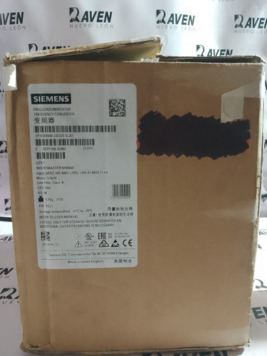 6se6440-2ad25-5ca1 Siemens 100% Original No Chino (Usado)