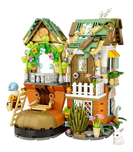 Kit De Construcción De Bloques De Mini Casa En El Árbol