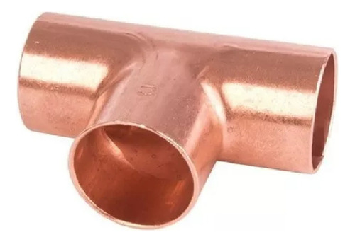 Tee Bronce Laton Para Soldar Con Plata 51 Mm Cobre