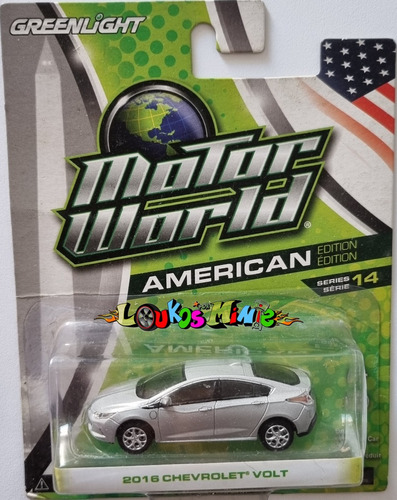 Greenlight 2016 Chevrolet Volt Motor World Serie 14 Lacrado