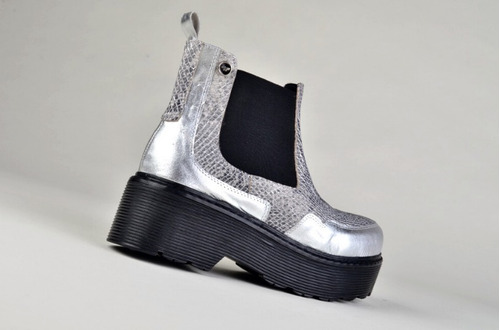 Imagen 6 de 9 de Botinetas Panchas Botitas De Mujer De Cuero Pietra - Ferraro