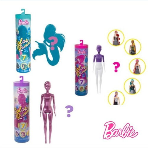 Barbie Color Reveal 7 Sorpresas Muñeca Original Entrega Inm.