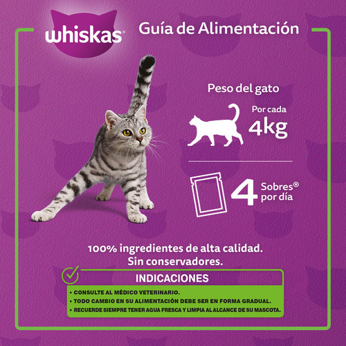 Pack X24 Alimento Gato Whiskas Fillets Parrillada Mixta
