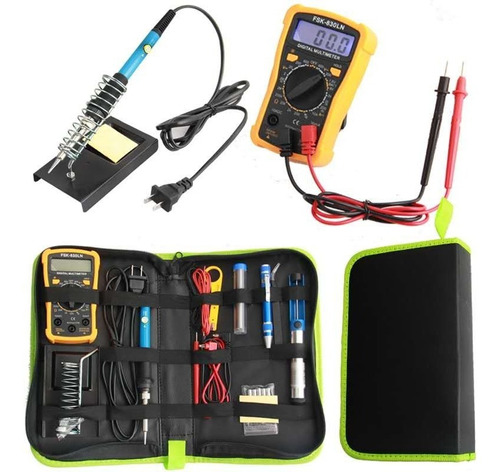 Kit Eléctrico Cautín 220v 60w Regulable 17 Pcs