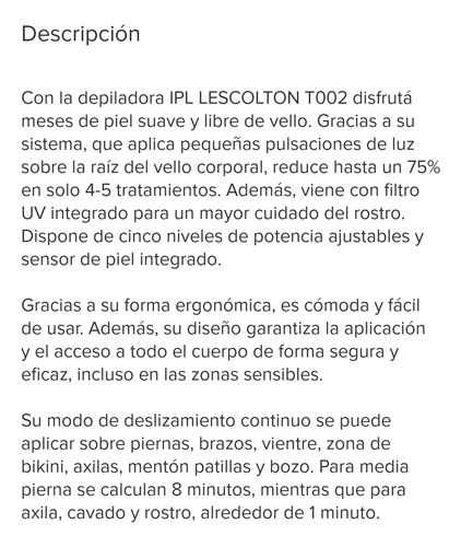 Imagen 8 de 8 de Depiladora Definitiva Laser Tratamiento Profesional Portable