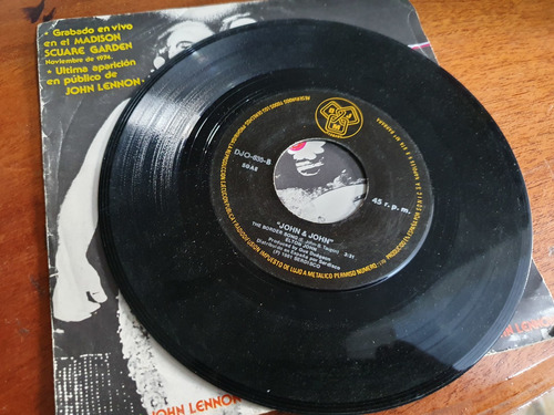 John Lennon & Elton John - Single 7 Pulgadas Impor España 81 (Usado)