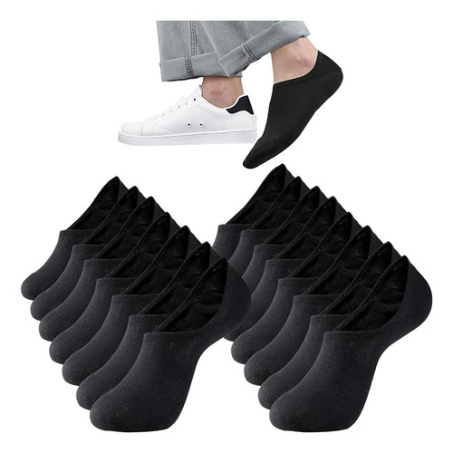 Calcetines Invisibles De Algodón Transpirables 15 Pares