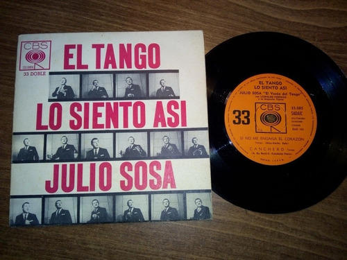 El Tango Lo Siento Así Julio Sosa Vinilo De Colección