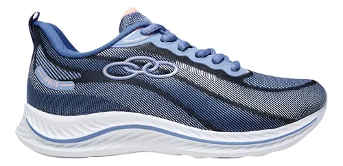 Tênis Olympikus Apolis Feminino Azul Caminhada Treino Leve