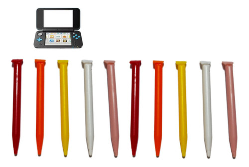 X10 Lápiz Óptico Táctil Plástico Para Nintendo New 2ds Xl