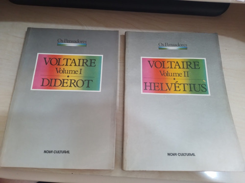 Voltaire 1 Diderot E Voltaire 2 Helvétius = Os Pensadores - Nova Cultural