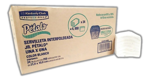 Servilleta Interfoliada Pétalo Blanca 6000 Servicios Kimpop