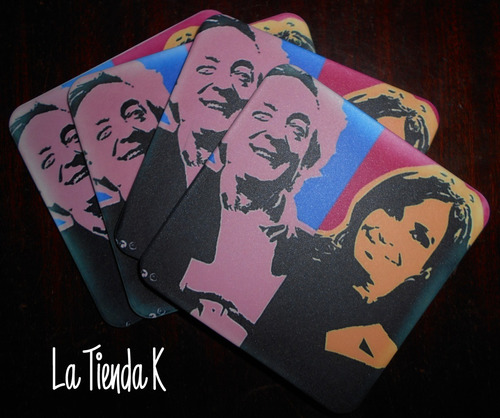 Imagen 1 de 3 de Oferta Preestampados Cód159 Posavasos Set X4 Cfk Eva Perón