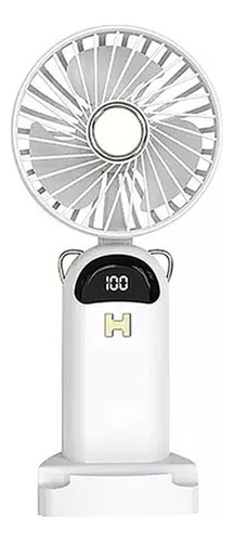 Mini Ventilador Recargable Usb Con Diseños Luz Led Portátil