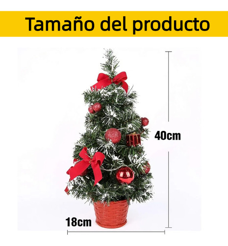 Árbol De Navidad De Mesa Tipo Centro Comercial Iluminado Con
