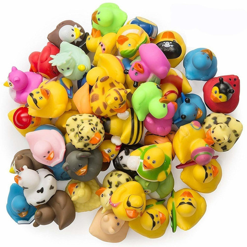 Patos De Goma Kicko - 50 Piezas Surtidas - 2 Pulgadas - Para