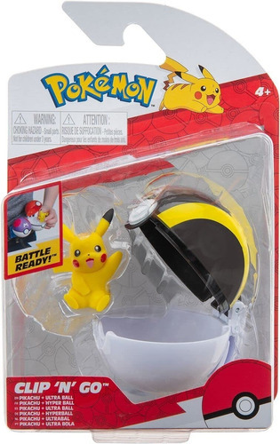 Pokémon Figura Con Pokebola - Pikachu Con Ultra Ball