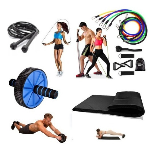 Kit Para Academia Funcional Exercícios - Kit C/4 Produto 