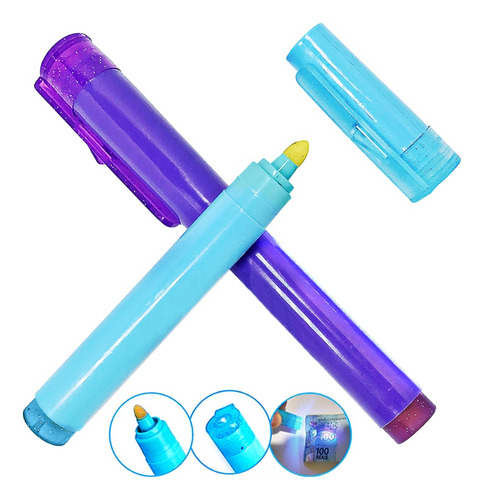 Caneta Detectora De Notas Falsas Com Luz Uv Profissional
