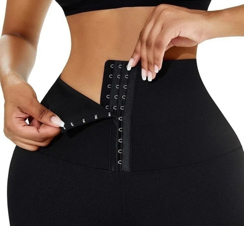 Calza Faja Corset Tipo Cuerina Ecocuero Pantalon Mujer