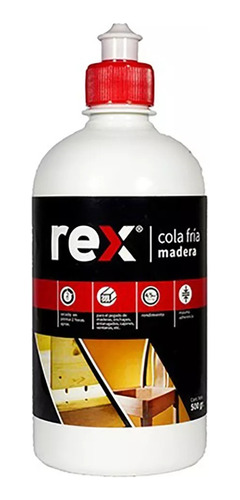 Cola Fría Madera Rex 500gr C/frasco Dosificador 