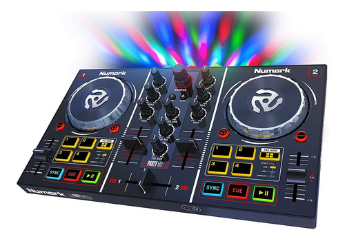Numark Dj Party Mix Controlador Dj Mixer Usb Show De Luces