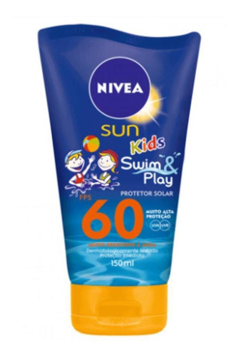 Protetor Solar Nivea Sun Kids Swim & Play Fps60 150ml