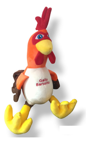 Peluche Gallo Bartolito Granja Zenon 50cm Envio Gratis