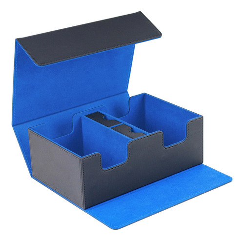 Deck Box Almacenamiento Durable Protector Magnético Azul