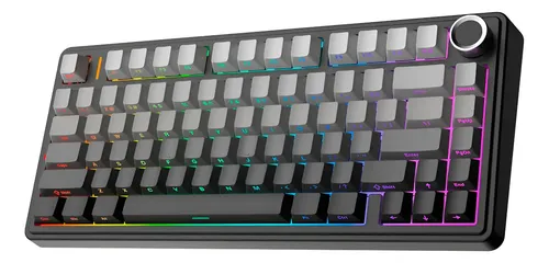 Teclado Mecánico Aula F75 75% Inalámbrico Bluetooth 2.5ghz Negro