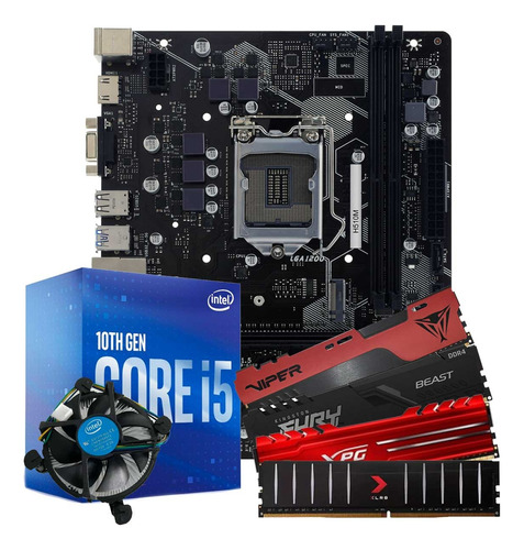 Kit Upgrade Gamer Intel Core I5-10400f + H510m + 16gb Ram