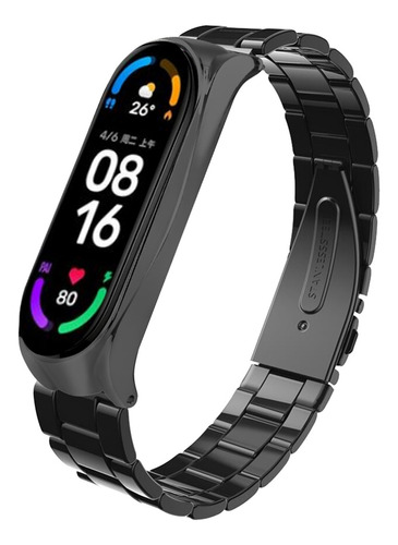 Para Mi Band 6/6, Tipo Hebilla Nfc, Repuesto De Acero Inoxid