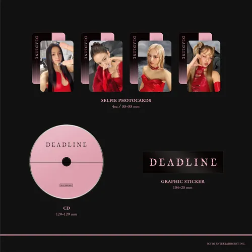 Blackpink - Deadline (versão Preta Ou Rosa) Black Ver. Pd