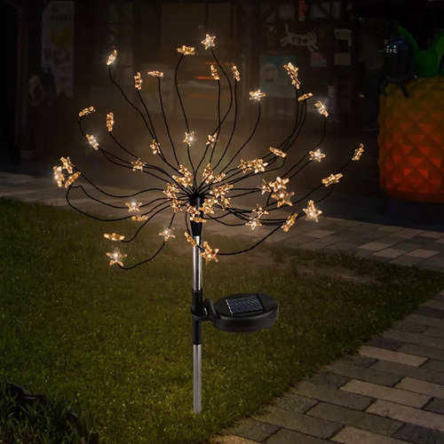 Nuevo Luz Solar Led For Jardín Con Forma De Estrella, 4