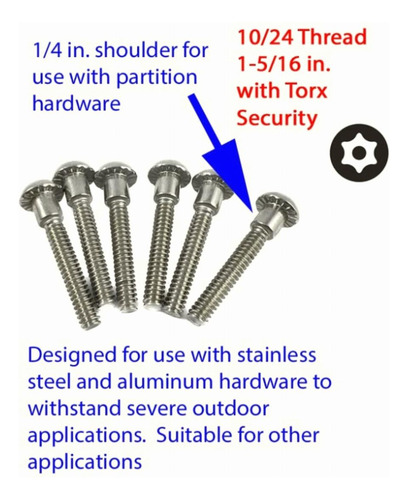 Harris Hardware 90202 T27 Torx Security Pernos De Hombro