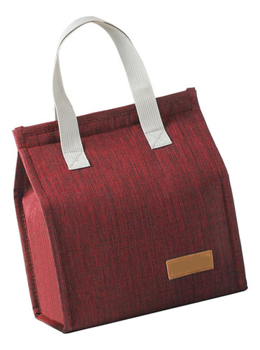 Bolsa De Almuerzo Con Aislamiento Rojo Para Mujeres Y Hombre