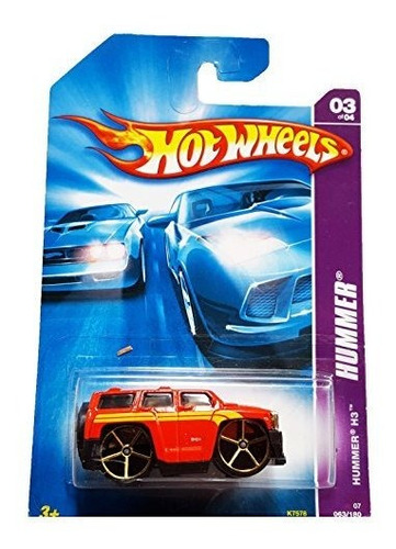 Mattel Hot Wheels 2007 Red Hummer H3 Die Cast Truck Hummer S