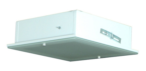 Kit 3 Plafon De Embutir Vidro Externo 35x35
