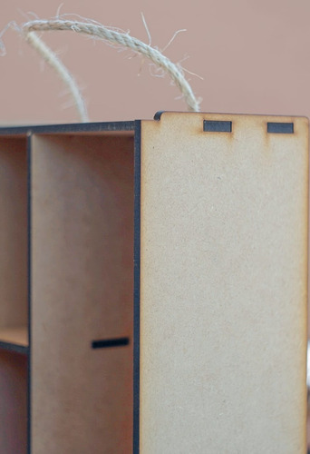 Caja Mdf Con Mecate Pintada Grabada Para Tequila Mezcal S/b
