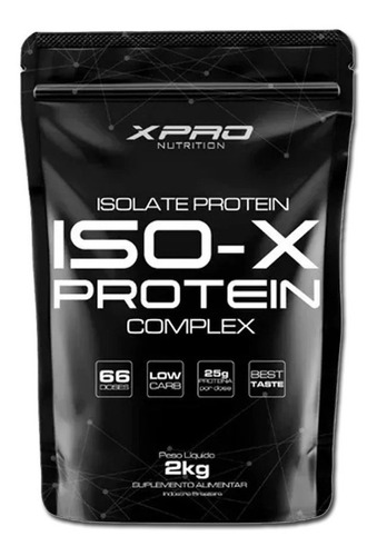 Proteína Isolada X Pro Nutrition - 2kg / Refil Sabor Banana